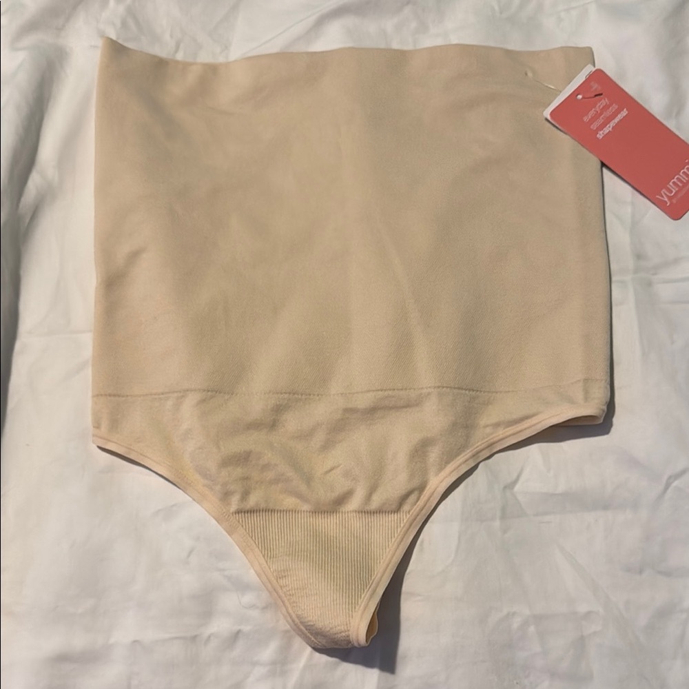 Yummie by Heather Thomson Beige Shapewear Thong Style. NWT